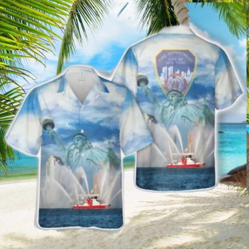 FDNY Boat New York City Fire Department Hawaiian Shirt