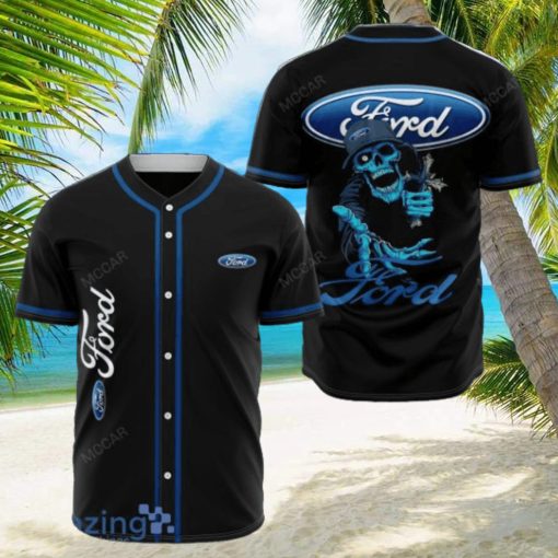 FORD And Skull Jersey Baseball Shirt Style Gift Shirt