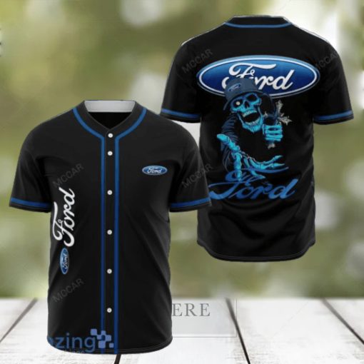 FORD And Skull Jersey Baseball Shirt Style Gift Shirt