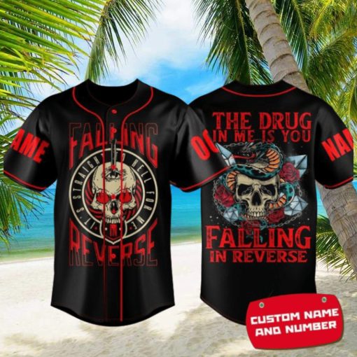 Falling In Reverse The Drug In Me Is You Custom Baseball Jersey