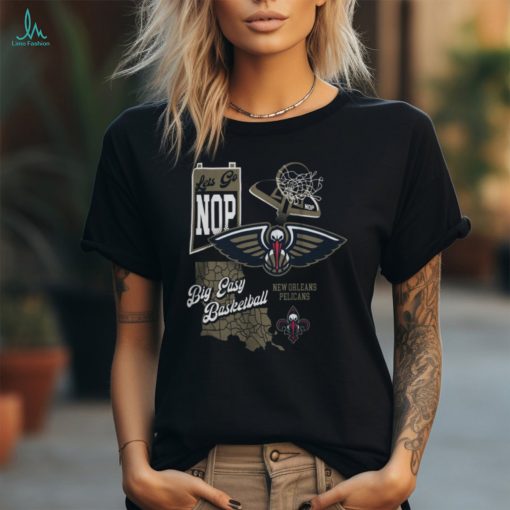 Fanatics Branded Navy New Orleans Pelicans Split Zone T Shirt