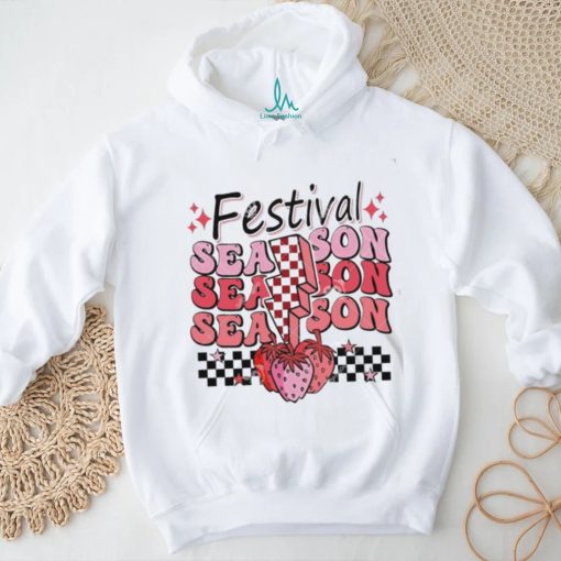 Festival Season Strawberry Checkered Lightning Twinkle shirt