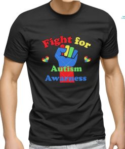 Fight For hearts Autism Awareness Autism Awareness hand up shirt