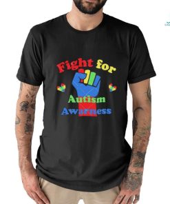 Fight For hearts Autism Awareness Autism Awareness hand up shirt