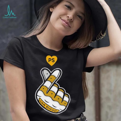 Finger heart PS San Diego Padres 2024 shirt