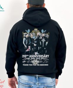 Five Finger Death Punch 20th Anniversary 2005 2025 Thank You For The Memories Signatures T shirt