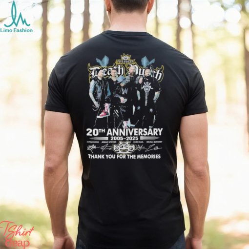 Five Finger Death Punch 20th Anniversary 2005 2025 Thank You For The Memories Signatures T shirt