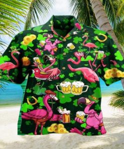 Flamingo Skull Flame 3D Hawaiian Shirt Style Gift