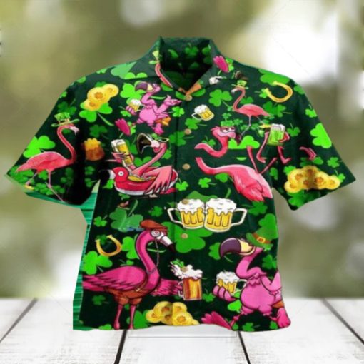 Flamingo Skull Flame 3D Hawaiian Shirt Style Gift