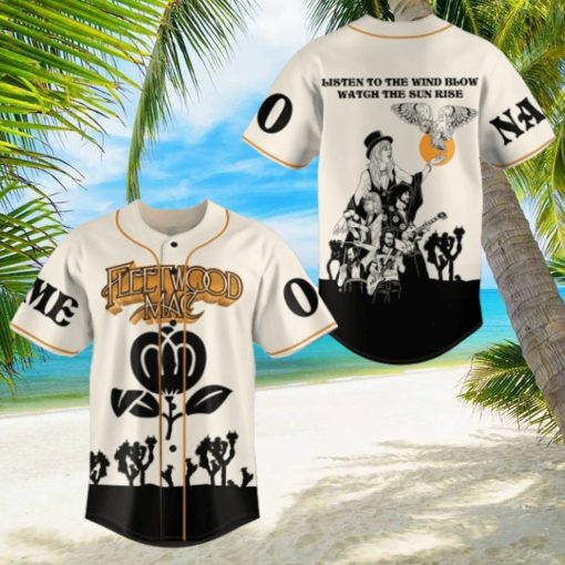 Fleetwood Mac Listen To The Wind Blow Watch The Sun Rise Custom Baseball Jersey