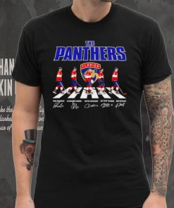 Florida Panthers ice hockey famous player signatures the Panthers shirt