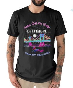 Francis Scott Key Bridge, Black Swan Memorial Neon Stary shirt