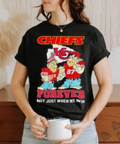 Fred Flintstone And Barney Rubble Kansas City Chiefs Forever Not Just When We Win Shirt