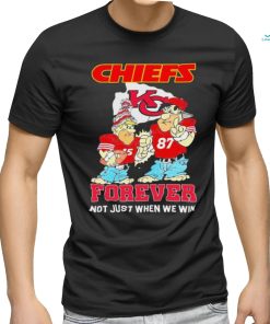 Fred Flintstone And Barney Rubble Kansas City Chiefs Forever Not Just When We Win Shirt