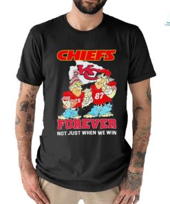 Fred Flintstone And Barney Rubble Kansas City Chiefs Forever Not Just When We Win Shirt