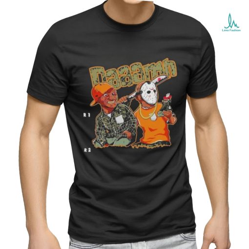 Freddy Krueger vs Jason Voorhees Holding Jordan 5 Daaamh vector shirt