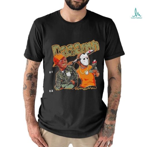 Freddy Krueger vs Jason Voorhees Holding Jordan 5 Daaamh vector shirt