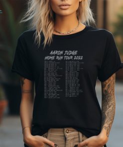[Front + Back] Aaron Judge Home Run Tour 2022 Shirts