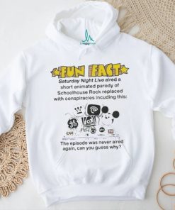 Fun Fact Saturday Night Live Aired A Short Animated Parody Of Schoolhouse Rock Replaced Shirt