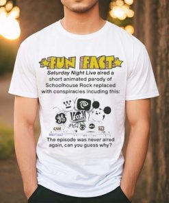 Fun Fact Saturday Night Live Aired A Short Animated Parody Of Schoolhouse Rock Replaced Shirt