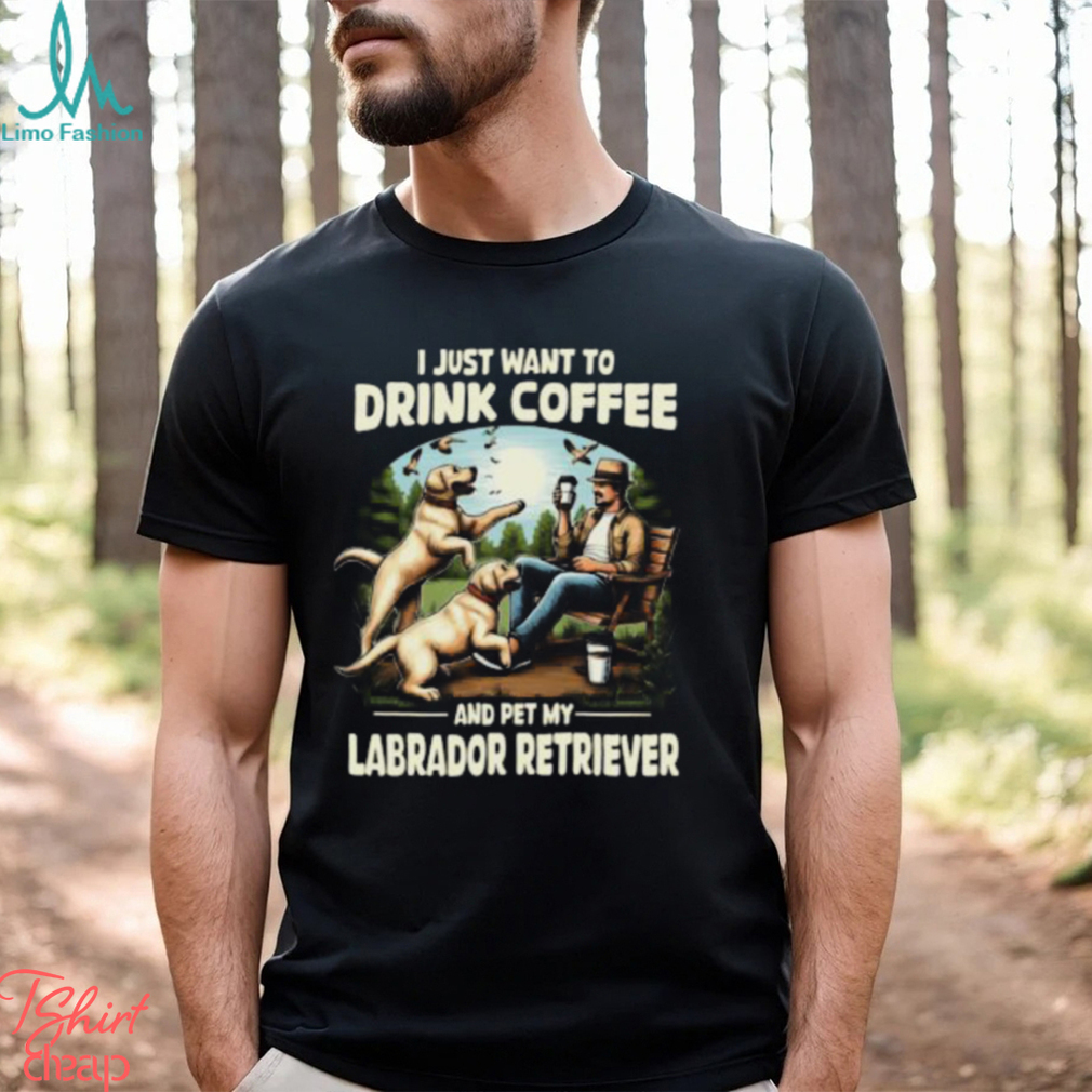 Funny Coffee Lovers And Labrador Retriever Owner Yellow Labrador T shirt Funny Coffee Lovers And Labrador Retriever Owner Yellow Labrador T shirt