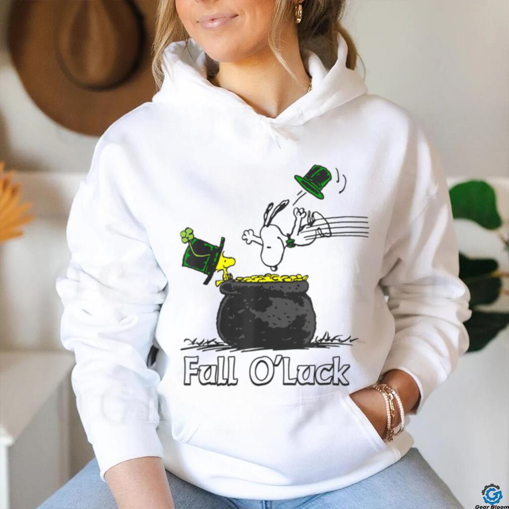 Funny Peanuts St. Patrick’s Day Snoopy And Woodstock Full O’Luck T Shirt Funny Peanuts St. Patrick’s Day Snoopy And Woodstock Full O’Luck T Shirt