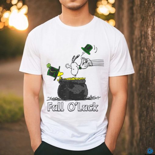 Funny Peanuts St. Patrick’s Day Snoopy And Woodstock Full O’Luck T Shirt