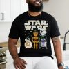 Funny Star Wars Droids R2 D2 C P3o Bb 8 Shamrock St Patrick’s Day T shirt