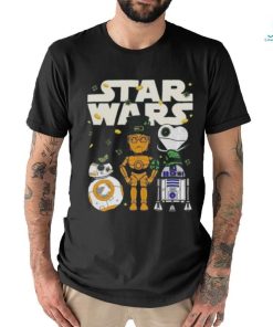 Funny Star Wars Droids R2 D2 C P3o Bb 8 Shamrock St Patrick’s Day T shirt
