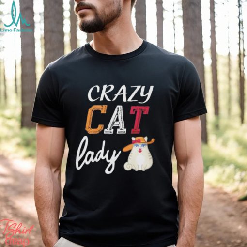 Funny crazy cat lady 2024 shirt