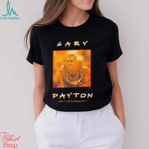 Gary Payton Seattle Supersonics Vintage Logo Shirt