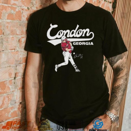 Georgia Baseball Charlie Condon Slugger Swing Signature 2024 Shirt