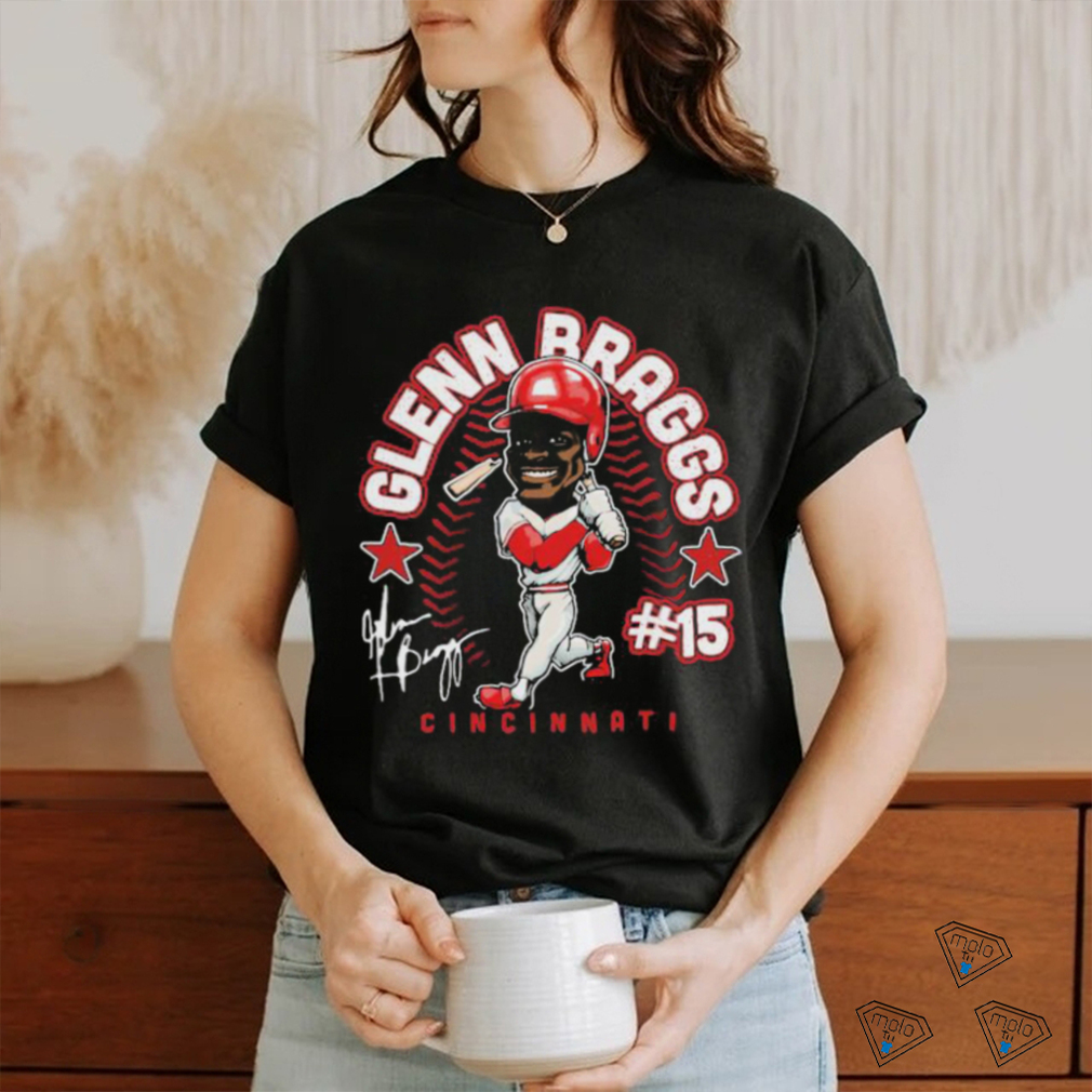 Glenn Braggs Cincinnati #15 Hall Of Heroes T shirt Glenn Braggs Cincinnati #15 Hall Of Heroes T shirt