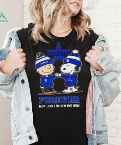Go Cowboys Peanuts Snoopy and Charlie Brown Dallas Cowboys Forever Not Just When We Win 2024 shirt