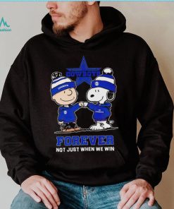 Go Cowboys Peanuts Snoopy and Charlie Brown Dallas Cowboys Forever Not Just When We Win 2024 shirt