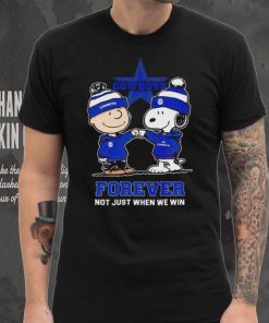Go Cowboys Peanuts Snoopy and Charlie Brown Dallas Cowboys Forever Not Just When We Win 2024 shirt