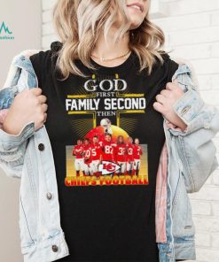 God first family second then Kansas City Chiefs football famous players poster shirt
