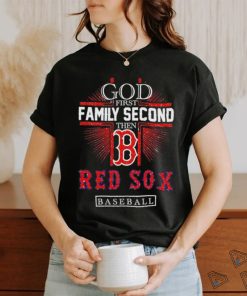 God first family second then Red Sox baseball glitter shirt