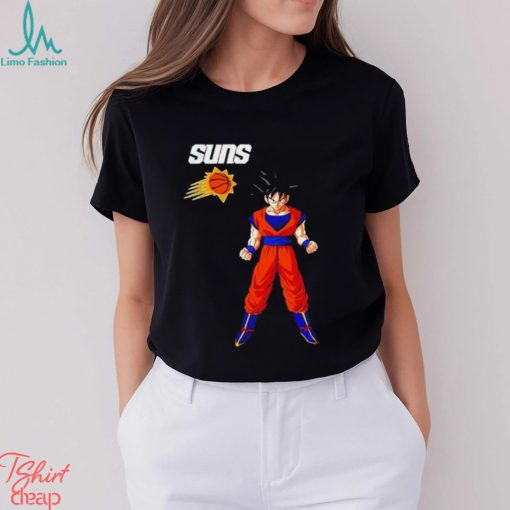 Goku Phoenix Suns basketball cartoon shirt