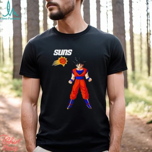 Goku Phoenix Suns basketball cartoon shirt