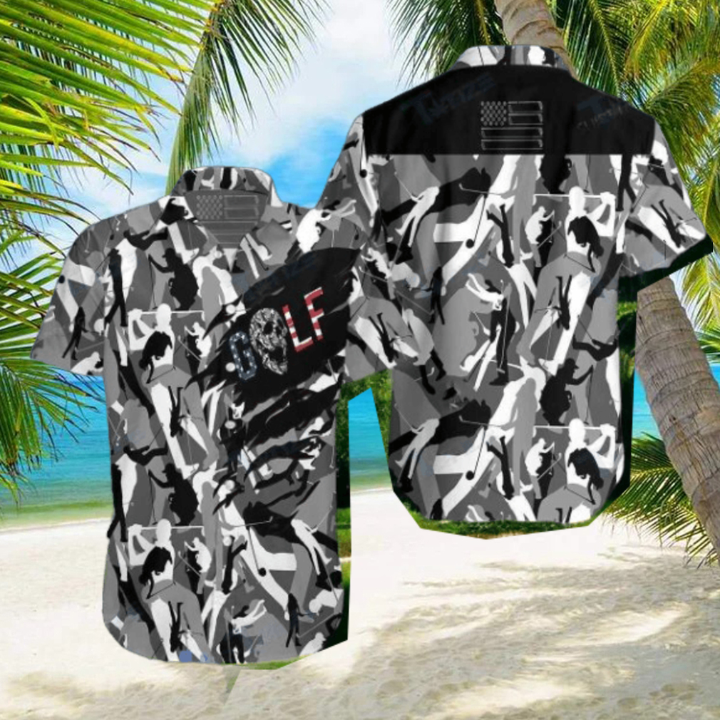 Golf Skull Camouflage All Over Printed Hawaiian Shirt Impressive Gift Golf Skull Camouflage All Over Printed Hawaiian Shirt Impressive Gift