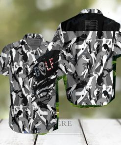 Golf Skull Camouflage All Over Printed Hawaiian Shirt Impressive Gift