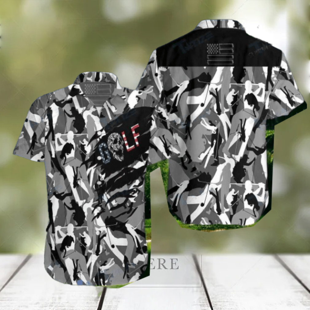 Golf Skull Camouflage All Over Printed Hawaiian Shirt Impressive Gift Golf Skull Camouflage All Over Printed Hawaiian Shirt Impressive Gift