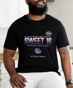 Gonzaga Bulldogs Sweet 16 DI Men’s Basketball 2024 The Road To Phoenix Shirt