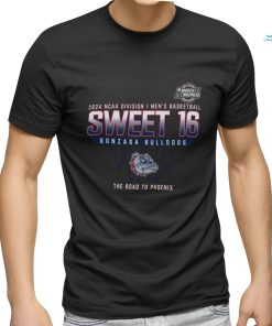 Gonzaga Bulldogs Sweet 16 DI Men’s Basketball 2024 The Road To Phoenix Shirt
