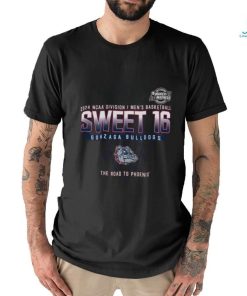 Gonzaga Bulldogs Sweet 16 DI Men’s Basketball 2024 The Road To Phoenix Shirt