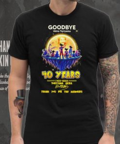 Goodbye Akira Toriyama 40 years 1984 2024 thank you for the memories characters shirt