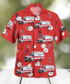 Goshen Massachusetts Highland Ambulance EMS Hawaiian Shirt