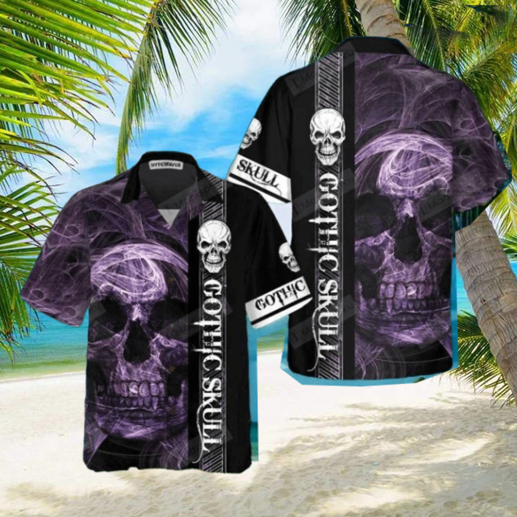 Gothic Skull Hawaiian Shirt Impressive Gift Gothic Skull Hawaiian Shirt Impressive Gift