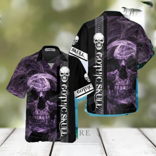 Gothic Skull Hawaiian Shirt Impressive Gift